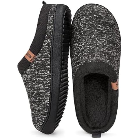 MERRIMAC Men's Comfy Memory Foam Slippers Cover