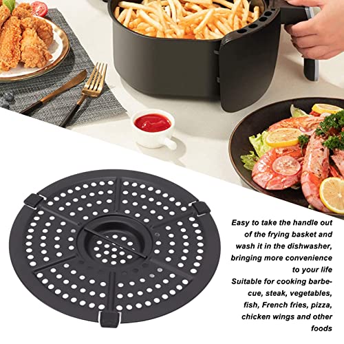 Placa de Parrilla para Freidoras 6,3 pulgadas, Recambio Rediseñado con Mango y Brocha de Aceite, Antiadherente, Lavable en Lavavajillas miniatura 3