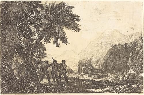 Tableau toile salon Claude Lorrain 60x90cm : décoration murale chic