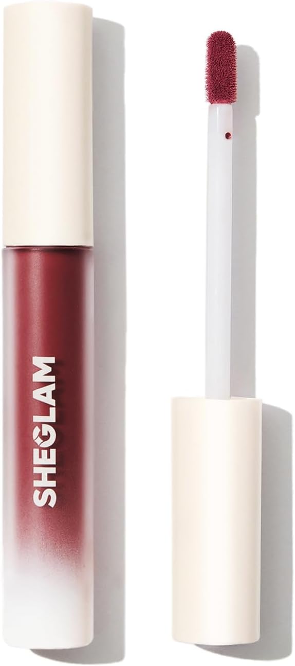 SHEGLAM Matte Allure Liquid Lipstick Long Lasting High Pigment Lipstick Nourishing Sunflower Oil Reduce Lip Care-Crimson