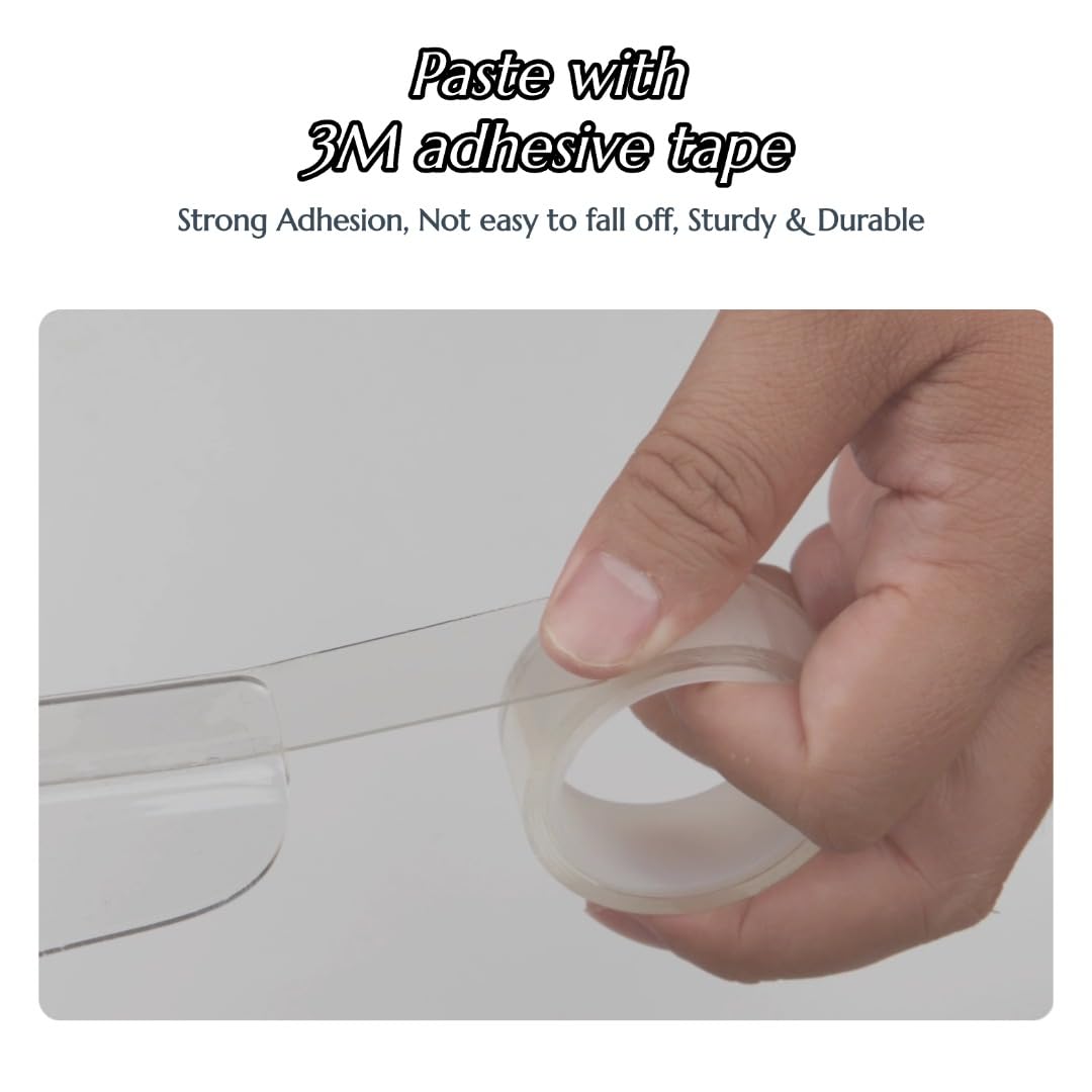 Shower Splash Guard Kit - 2 Pack, Shower Dam, Bathtub Corner Splash Guard, Shower Guard, Splash Guard for Bathtub and Shower?Corner Guards to Keep Water in Shower or Bath(8.6 x 7.4 inches)