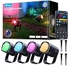 Govee Outdoor Spot Lights 2, IP67 Waterproof Spotlights, RGBWIC, 4 Pack