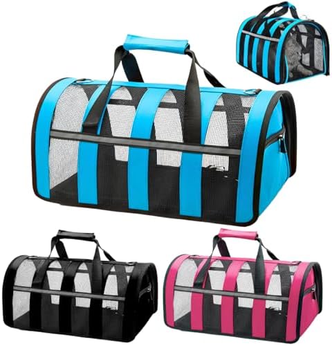 Bolsa Transporte Pet Viagem Mala Avião Cães Gatos Grande (preto)