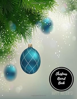Paperback Christmas Record Book: Christmas Card Log Book