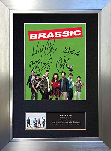 U've Been Framed Black,Gold,Silver #814 Brassic Signed Autograph Mounted Photo Reproduction Print A4 Rare Perfect Birthday (297 X 210Mm) (Silver Frame)