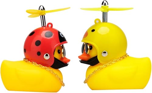 Miniatura 7 de wonuu - Adornos de goma para coche, diseño de pato, color amarillo