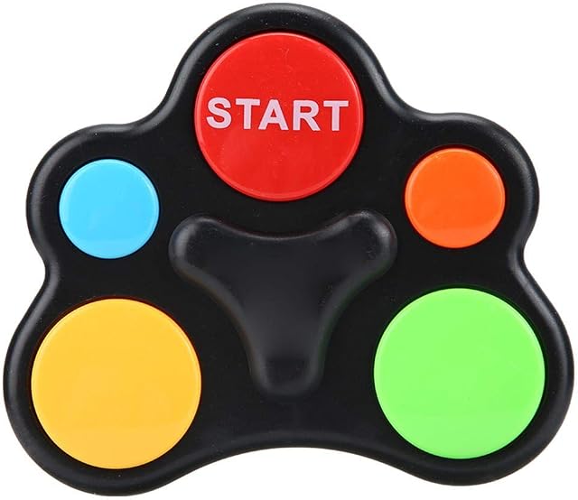 Kids Memory Toy, Plastic Interaction Intelligent Music Light Memory Training Game Toy Educational Brain Teaser Memory Game for Boys Girls Aged 3 4 5 6 7 8(Anomaly Single Hand)