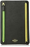 Royce Leather RFID Blocking Zippered Currency and Passport Travel Document Organizer, Black, One Size