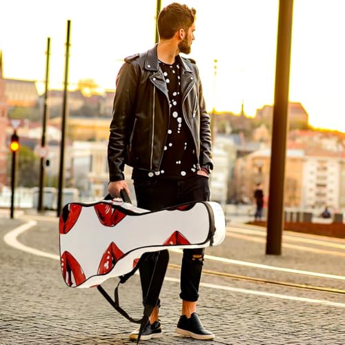 Sac de guitare basse et classique matelassé avec poches de rangement