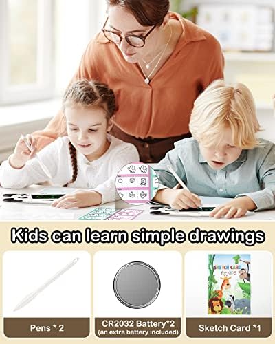 Accwork Kids Drawing Pad, 8.5'' LCD Writing Tablet, Panda Doodle Board with Eye-Protecting Colorful Screen, Educational Kids Toys for 2 3 4 5 6 Year Old Boys and Girls Christmas Birthday Gifts