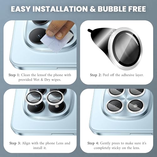 Image of ArmourPro Camera Lens Protector for Redmi Note 15 Pro Plus (6.83 Inches) Tough HD Individual Aluminum Alloy Rings 9H Camera Cover, Scratch-Resistant,Camera Lens Protection| Silver, 1 Pack
