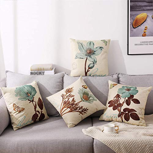 Monkeysell Lotus Leaf Butterfly Flowers Hope Pattern Cotton Linen Throw Pillow Case Cushion Cover Home Sofa Decorative 18 X 18 Inch (S042A1) Monkeysell Lotus Leaf Butterfly Flowers Hope Pattern Cotton Linen Throw Pillow Case Cushion Cover Home Sofa Decorative 18 X 18 Inch (S042A1)