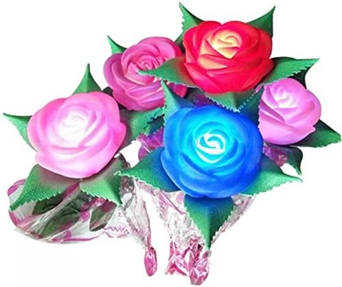 LED high-fidelity Garden Rose Flower Small Christmas Night Light Halloween Valentine's Day Romantic for Lovers