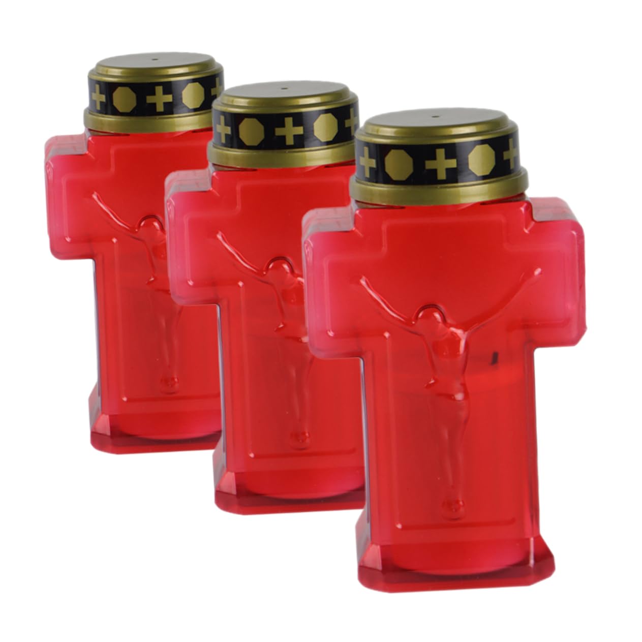 Uonlytech 6pezzi Lampade Elettriche Flameless Per Cimitero Decorazioni Per e Candela Lampade Per Cerimonie e Memoriali Design e Durevol Cera