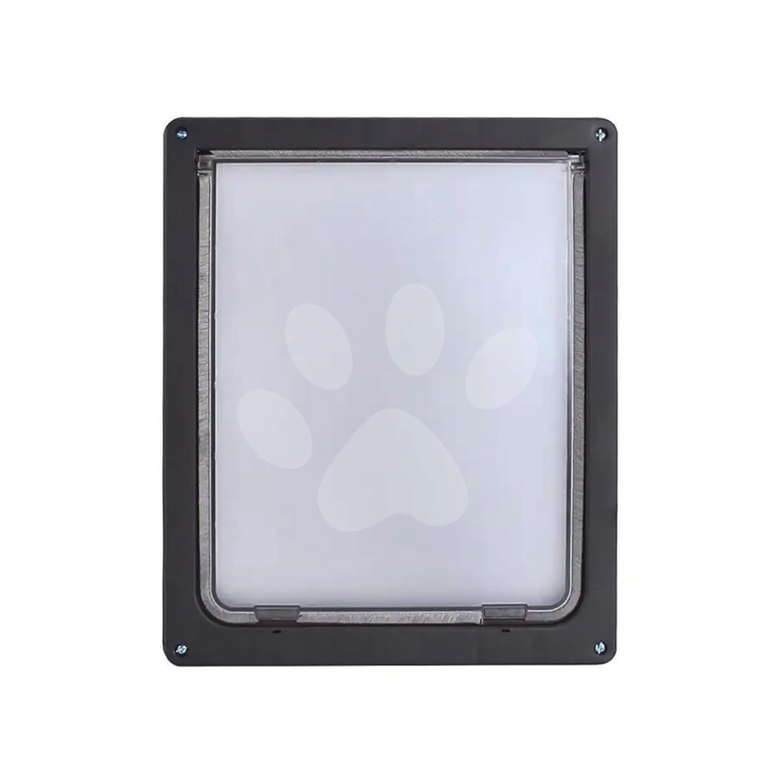 Dog Flap Door with 2 Way Locking Install in Interior and Exterior Door Entry and Exit for Dog and Clear Flap Secure Entry for Pets Locking Mount Interior Exterior