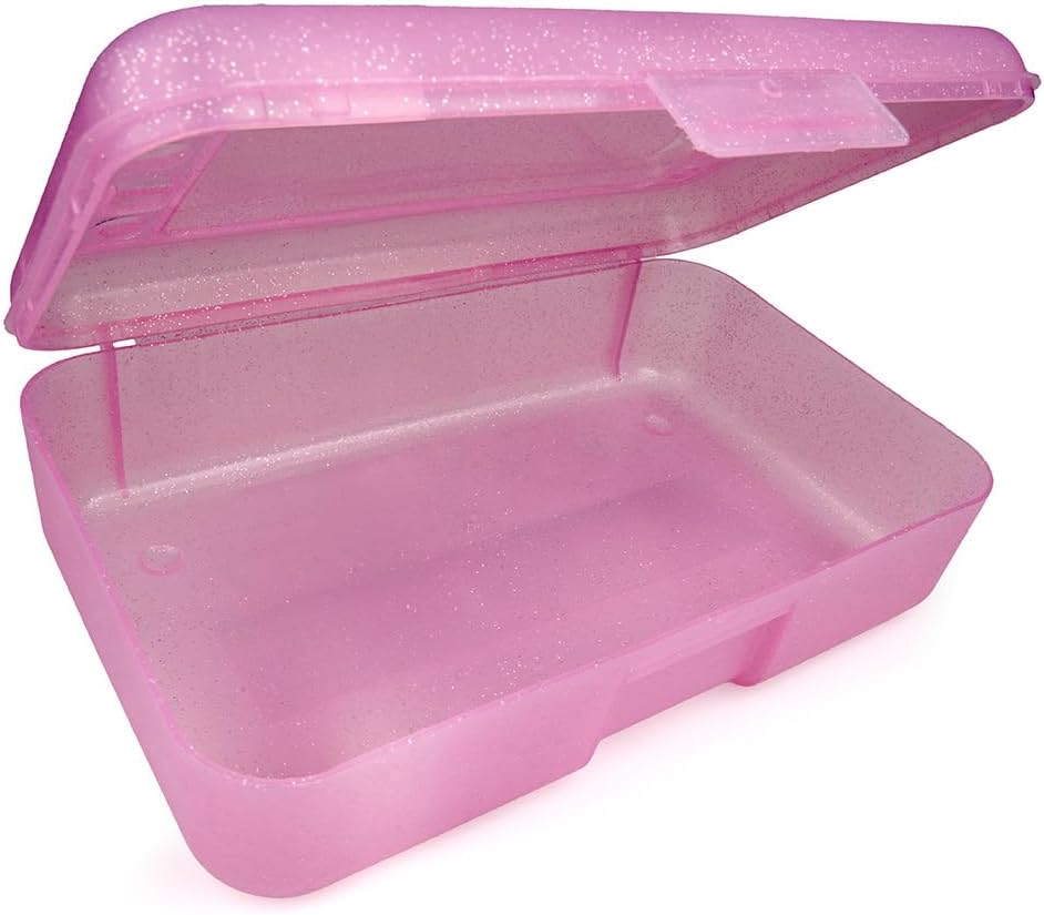 Craft County Solid Color Pencil Box – Store All Your Art Supplies in 1 Convenient Location – 5 Vibrant Colors to Choose From