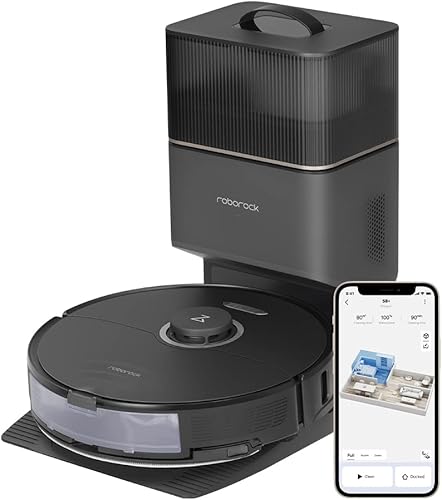 roborock Robot aspiradora S8+, trapeador sónico con muelle autovaciado, almacena hasta 60 días de polvo, trapeador de elevación automática,