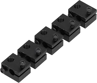 Aluminum Heater Block, V6 All-Metal Accessories M3 High Thermal Conductivity Oxidation Sandblasting 5Pcs for 3D Printer for Industrial Equipment