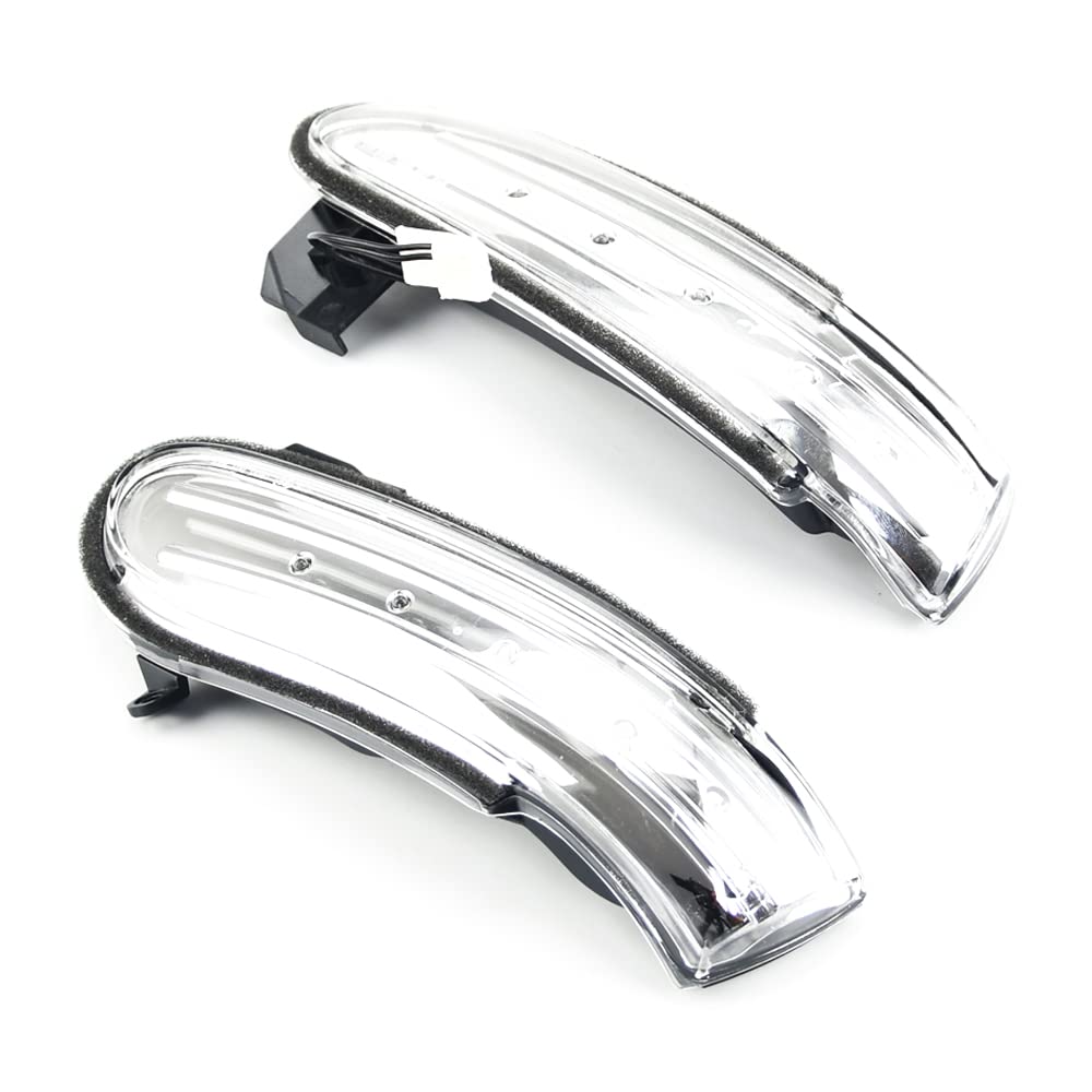 Indicatore di direzione a LED per specchietto laterale per auto, compatibile con Be-nz SLK R171 W171 a 2008.12, SL R230 W230 fino al 2008.04 A1718200421 A1718200321-Crystal White