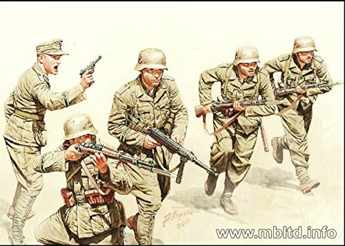 German Infantry, DAK, WWII, North Africa desert battles 1/35 Master Box 3593