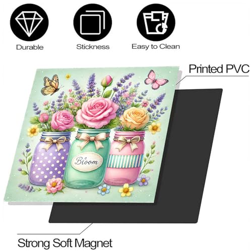 Image of BVBOX Dishwasher Magnet Cover 23 inchx26 inch, Reusable Magnetic Refrigerator Covers, Decorative Magnets Cover Fridge Door Skin Panel Stickers for Home Kitchen Appliance