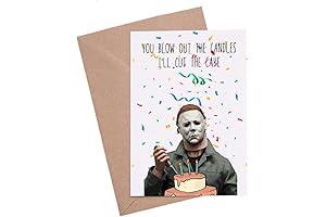Horror Movie Killer Halloween Birthday Card