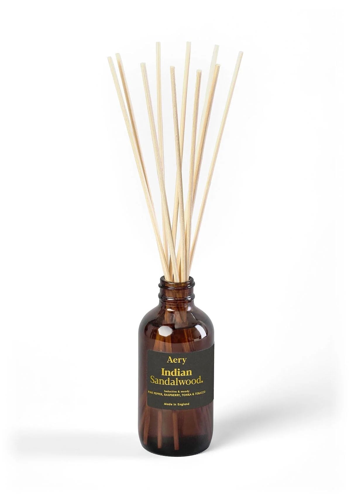 Aery Indian Sandalwood Amber Fernweh Reed Diffuser - 100ml - Vegan & Cruelty-Free