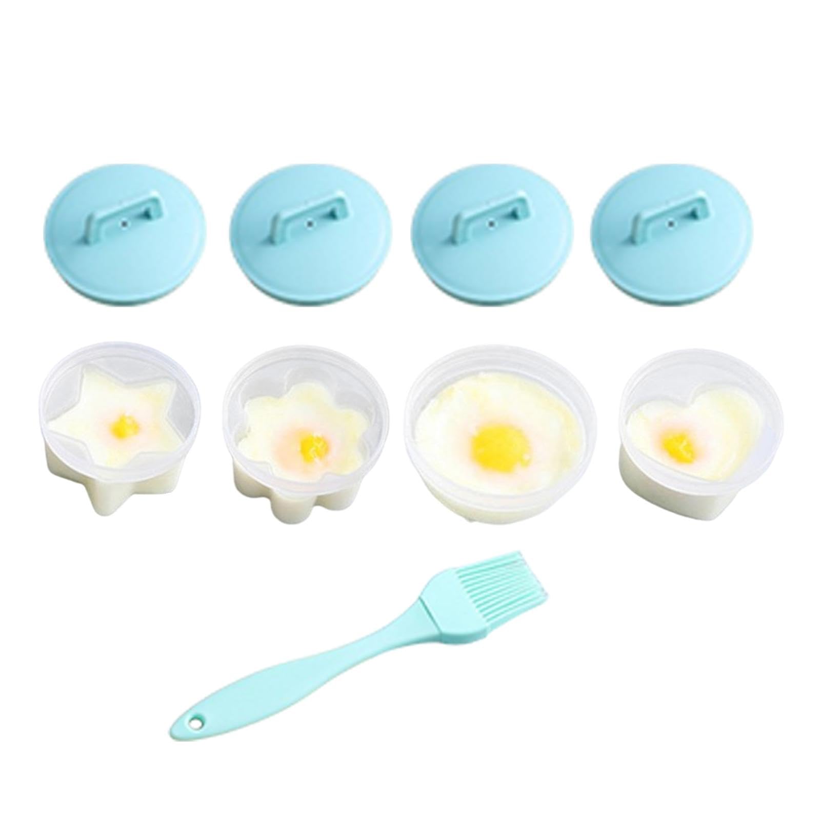 Set De 4 Moldes De Silicona Para Huevos Duros: Huevos Perfectos Sin Complicaciones
