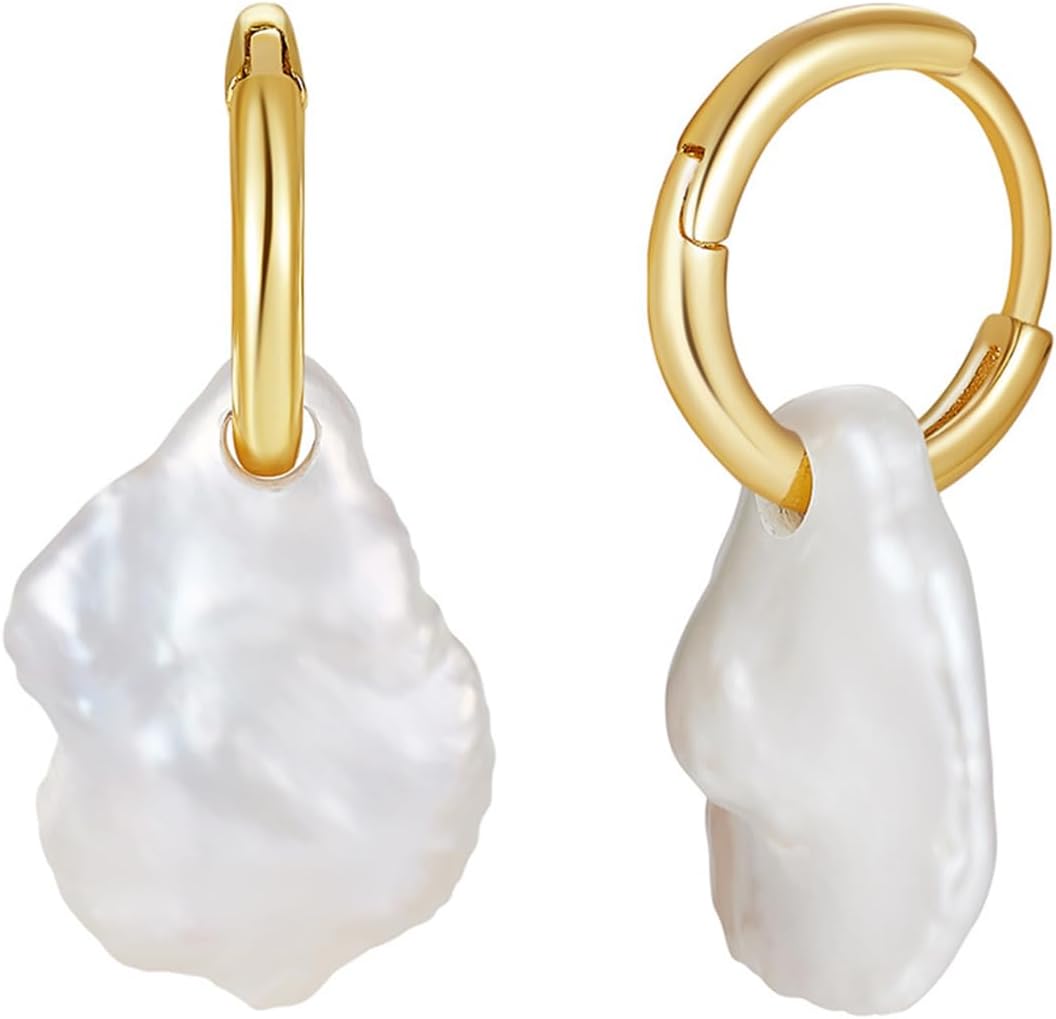 Pearl earrings-Gifts for Women Wife-Gift for Wife Wedding Birthday Anniversary Jewelry-Mom Girlfriend Her Mothers Day Gifts for Mom Women Valentines Day Christmas Day Gifts NO031
