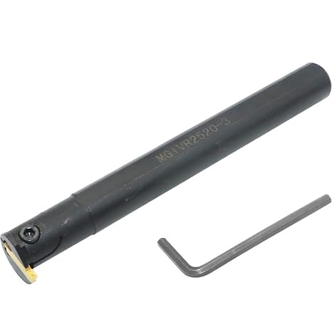 3/4 Internal Grooving Tool MGIVR2520-3 Boring Bar Lathe Turning Tool Holder 20mm Shank Grooving Cut-Off Cutter with 1PCS MGMN300 (3mm Width) Carbide Inserts for Metal CNC Machine Tools