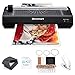 7-in-1 Laminiergerät A4 A5 A6 Laminierset mit 20 Laminierfolienset, Papierschneider, Eckenabrunder, Fotoclips, Locher für Zuhause, Büro, und Schule