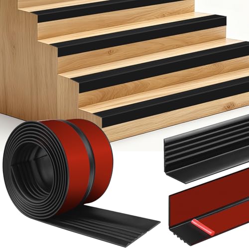 Nez de marche antidérapant pour éviter les chutes sur un escalier en vinyle