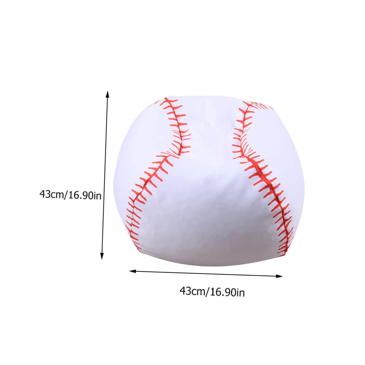 Zerodeko Sports Beanbag Chair Cover Baseball and Girls Bean Bag for Stuffed Toys Storage