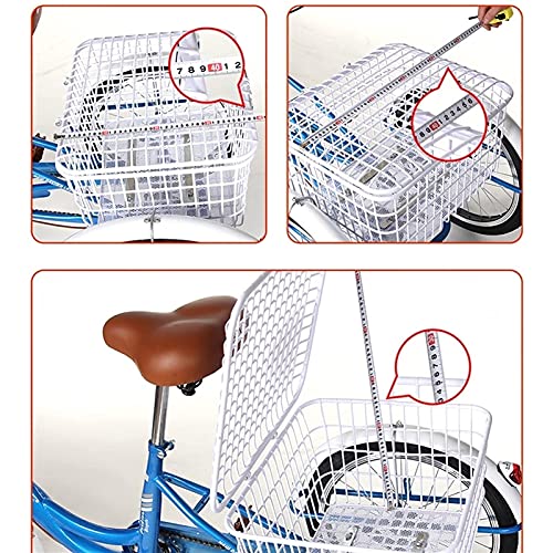 Triciclo para adultos y mayores, 20 pulgadas, 3 ruedas, bicicleta de paseo con canasto para compras, capacidad máxima de carga 150 kg (330 lb) miniatura 3