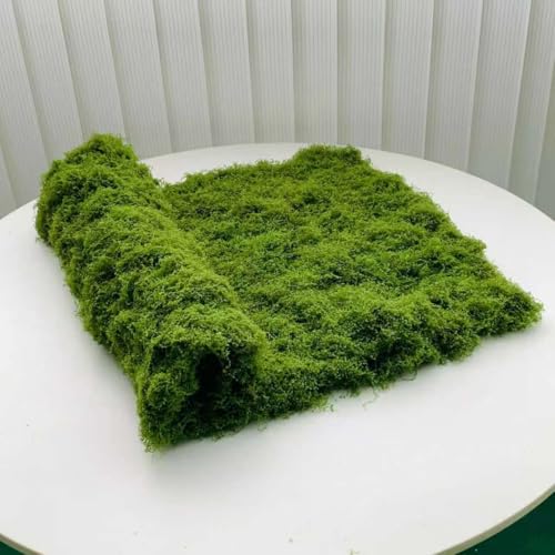 Huamanyuancraft Artificial Moss mat, Green, 39.37 x 39.37 inches (Light Green), Waterproof Indoor...