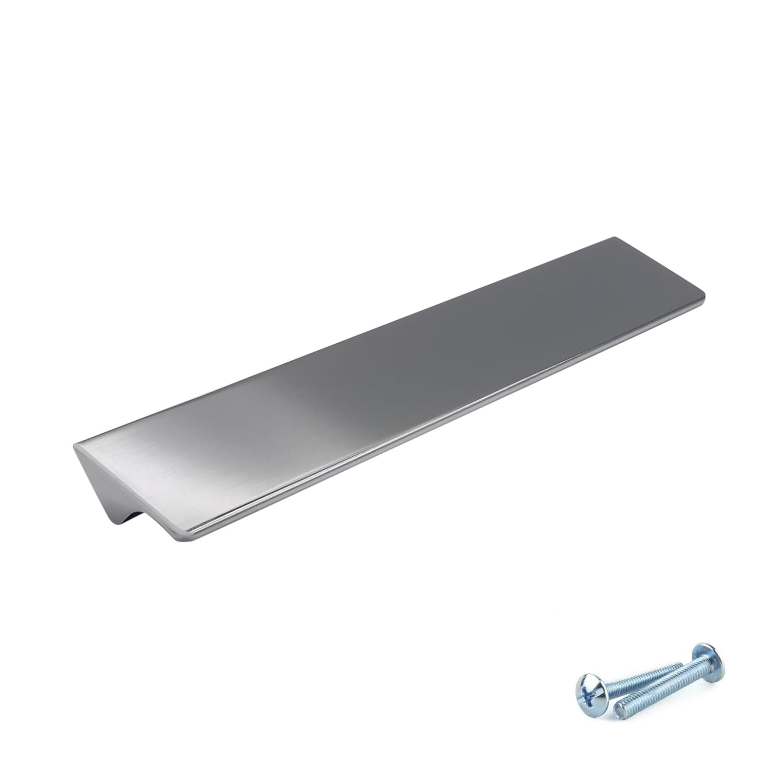 M4tec Polished Chrome Bar Kitchen Cabinet Handles, Kitchen Cupboard Door Handles, Wardrobes And Drawers, Bedroom Furniture Finger Edge Pull Handle Ve8 Series: 160 Mm