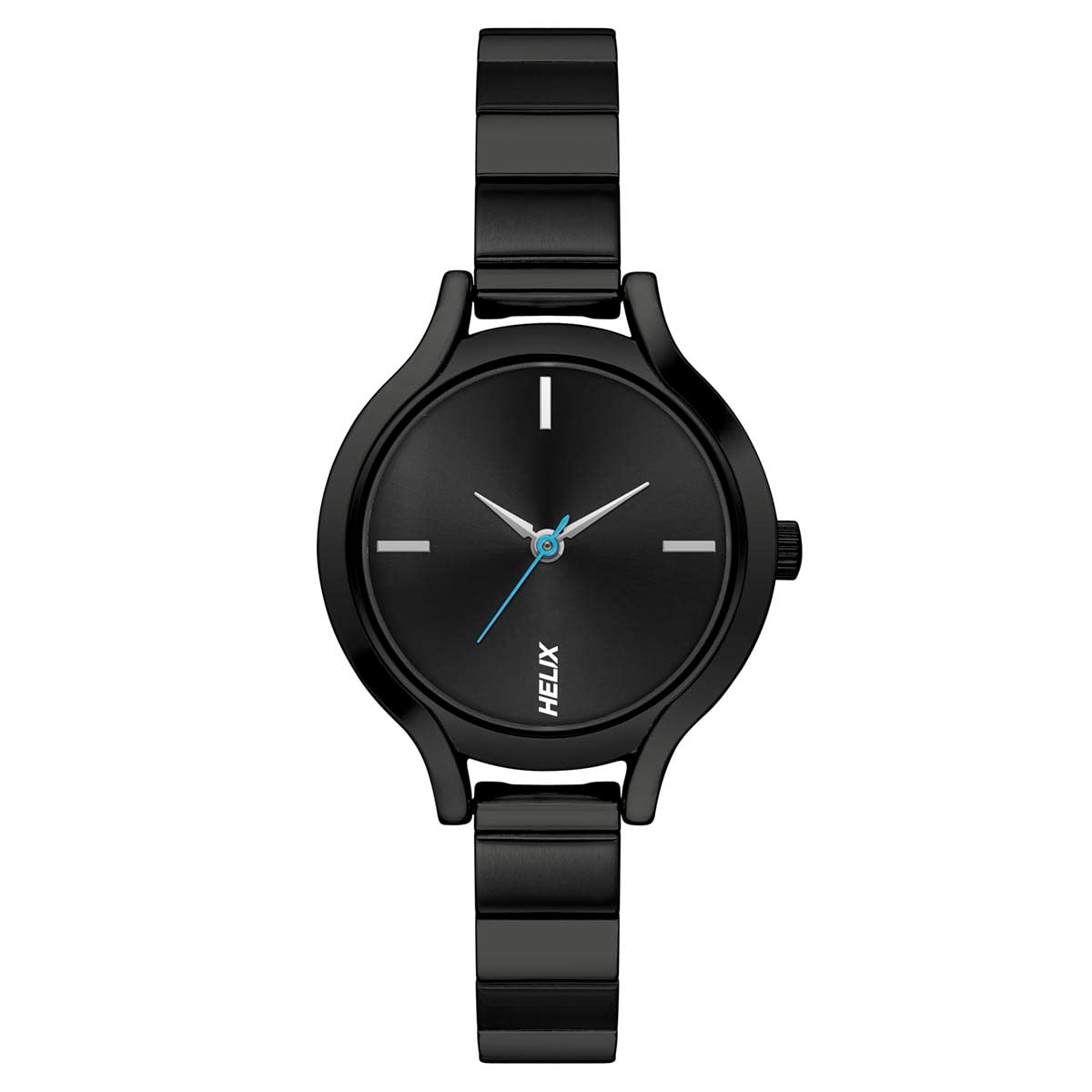Helix by Timex Black Round Analog Watches for Women | Quartz Movement Stainless Steel Bracelet Ladies Watches | Upto 30 m Water Resistance with Foldover Clasp Closure | Gift for Women TW027HL23 (B0BCR1Q1LQ) Amazon Price History, Amazon Price Tracker