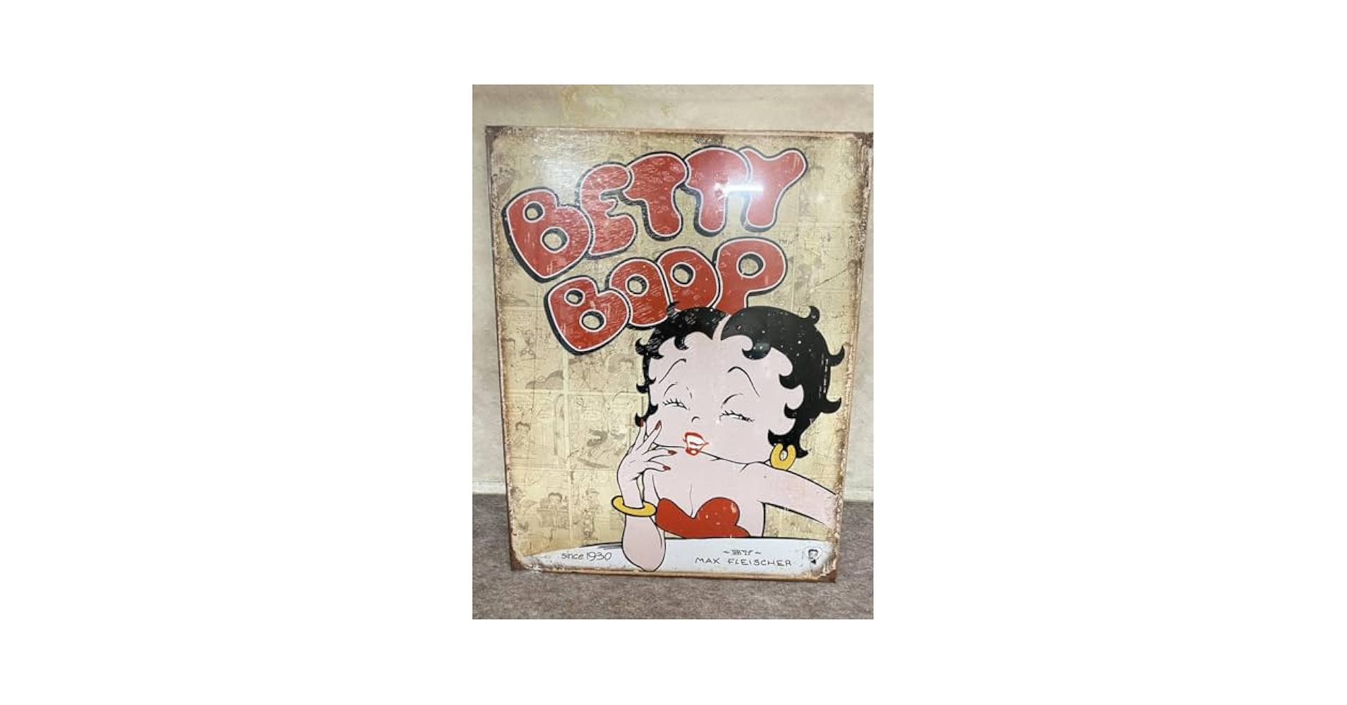 90年代 Betty Boop ビンテージ・ベティちゃん メタル・サイン Amazon.co.jp: USA製 看板 パネル メタルサイン ウォール