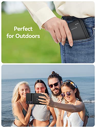 Newdery Galaxy S23 Plus Battery Case 10000Mah, Qi Wireless Charging, Fast Charging, Sync Data Supported, Powerful Portable Rechargeable Charger Case For Samsung S23+ 5G 6.7"(2023 Release) Black #TOP6
