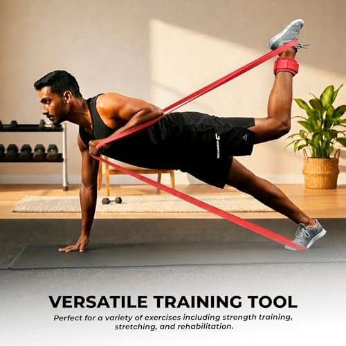 Image of Resistance Bands Set of 2 (Light & Medium), Pull Up Bands for Men & Women, Exercise Bands for Strength Training,Home Workout,Gym Fitness,Stretching,Mobility,Yoga,Crossfit&Physical Therapy
