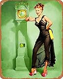  Metallschild Uhr Nostalgisch Blechschilder Vintage-Stil Aluminium Metallschild Generisch Blechschild Vintage Für Badezimmer Bar Küche M