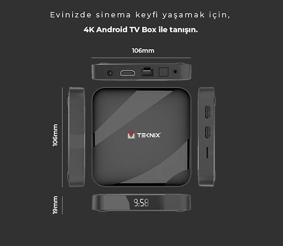 4K Android TV Box — Akıllı Ev Eğlencesi