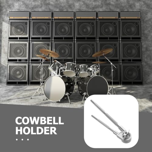 Soporte de metal para cencerro con clamp y varilla corta miniatura 3