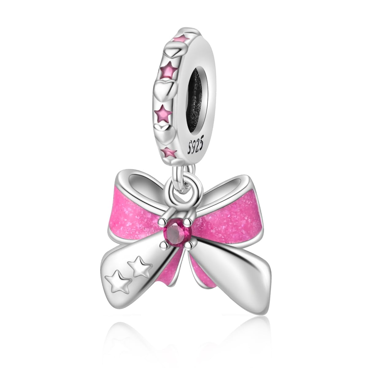 LMLMECREA Charms Anhänger 925 Sterling Silber - Persönliche Charms für Europäische Armbänder - Süßes Tier Geschenk für Frauen, Mamas & Töchter
