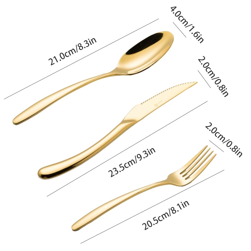 Amazon｜絶妙な 銀食器セット家庭用食器ナイフフォークとスプーン再