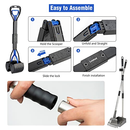 Pooper-Scooper-Large-BinMetal-Rake-Tray-for-Large-Small-Dogs-Non-Breakable-Dog-Poop-Scooper-with-20-Waste-Bags-Easy-to-Clean-Pet-Waste-Use-on-Grass-Dirt-or-Gravel-Pet-Supplies - Cucciolini Doodles   Pooper-Scooper-Large-BinMetal-Rake-Tray-for-Large-Small-Dogs-Non-Breakable-Dog-Poop-Scooper-with-20-Waste-Bags-Easy-to-Clean-Pet-Waste-Use-on-Grass-Dirt-or-Gravel-Pet-Supplies