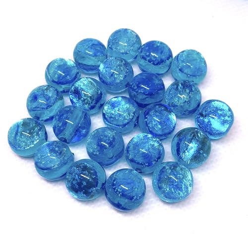 ミヤコマリン 14ｍｍ10個セット ホタルガラス 蓄光 夜光タイプ 沖縄とんぼ玉 宮古島の海のサムネイル