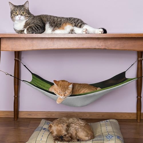 Hamac pour chat suspendu anti-stress avec feuilles et coccinelles - 6