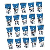 Beavorty 100個ポップコーンバケット 紙製ポップコーンボックス 軽量 耐破れ 紙容器 お菓子入れ パーティー 映画鑑賞 子供用にも