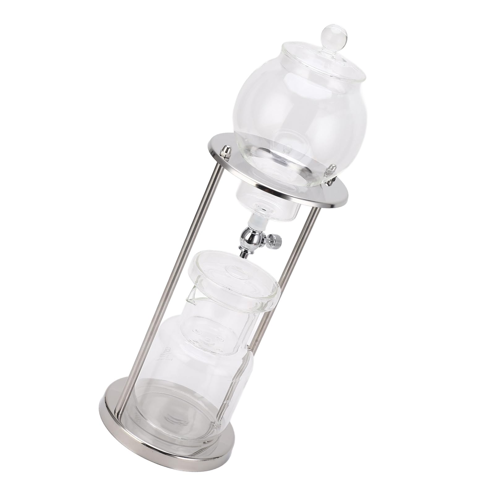 Cold Brew D Tower 600ml Riutilizzabile Glasilte Trasparente Supporto in Acciaio Inossidabile Fai da Te Ice Coffee Brew Tower Altri Lavoratori del caffè